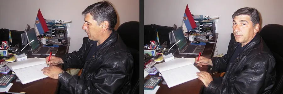 Slavoljub Momčilović — originalni upis u Knjizi utisaka Radio Integrala