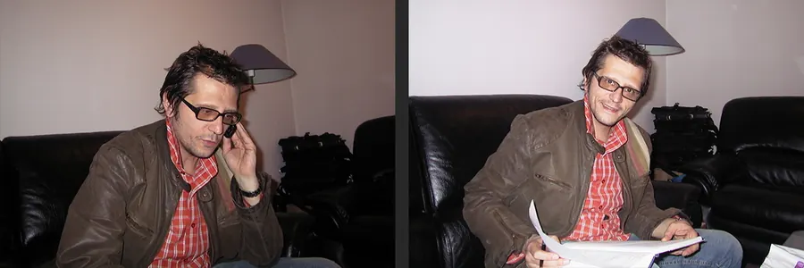 Dušan Gavrilović — originalni upis u Knjizi utisaka Radio Integrala